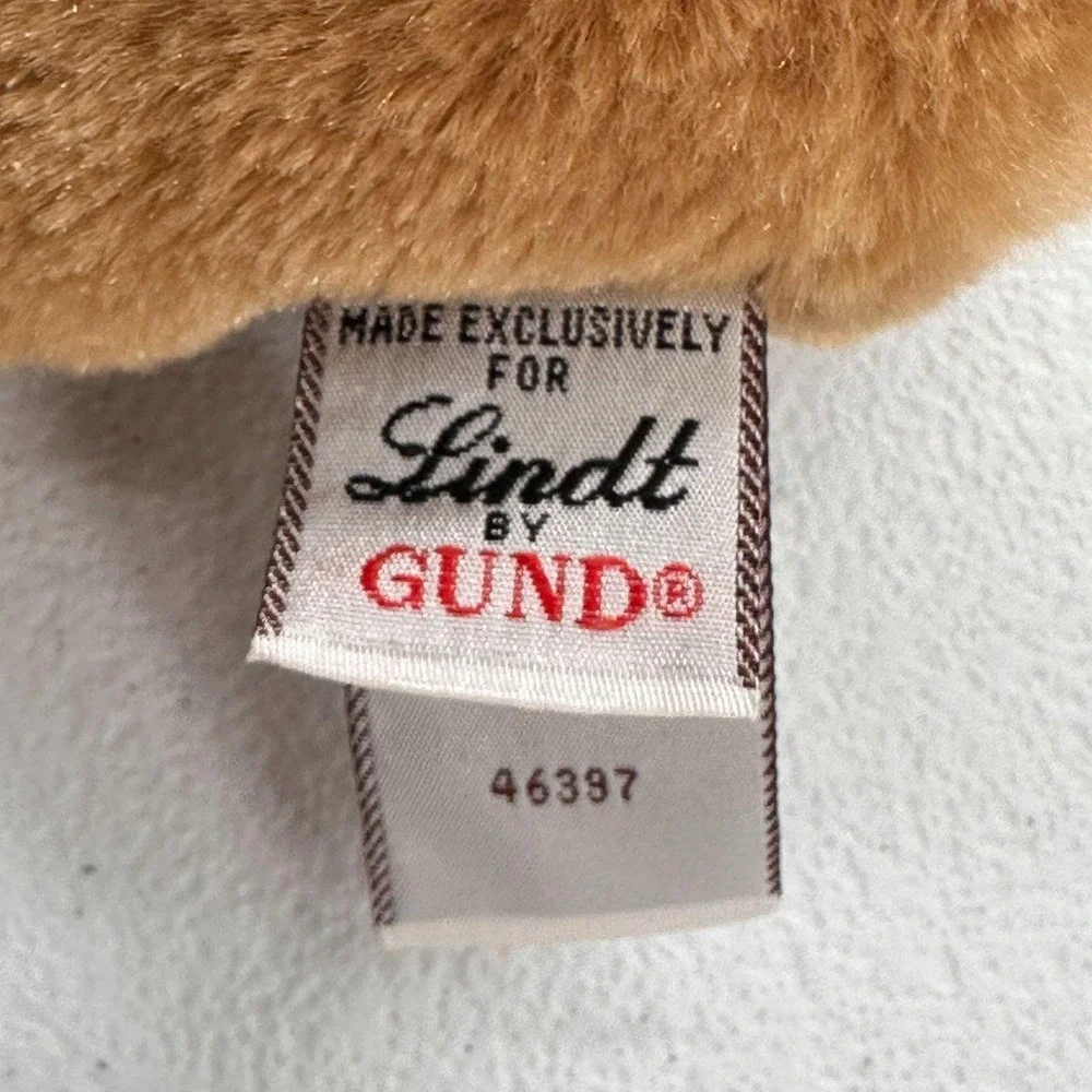 Lindt By Gund Plush Reindeer Brown & Red Holiday Toy Collectible Christmas Scarf